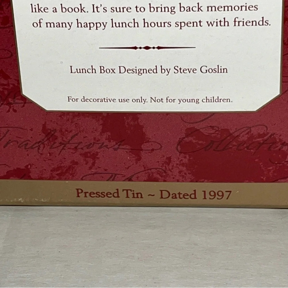 1997 Hallmark Keepsake Ornament The Longer Ranger Pressed Tin Lunch Box Ornament